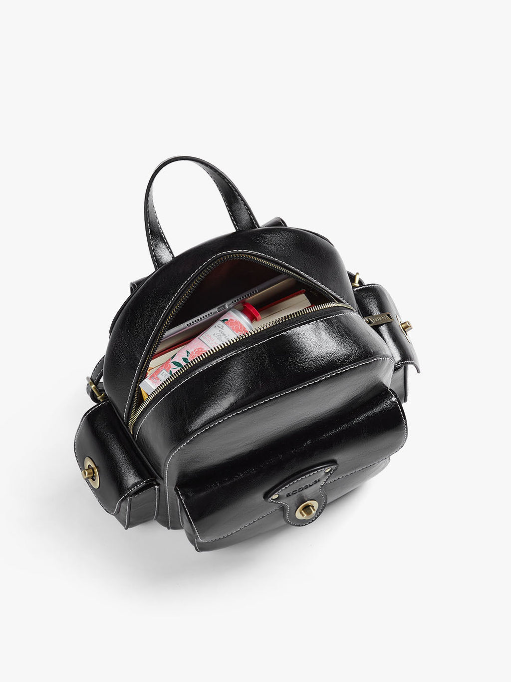 Alison Vintage Vegan Leather Mini Backpack
