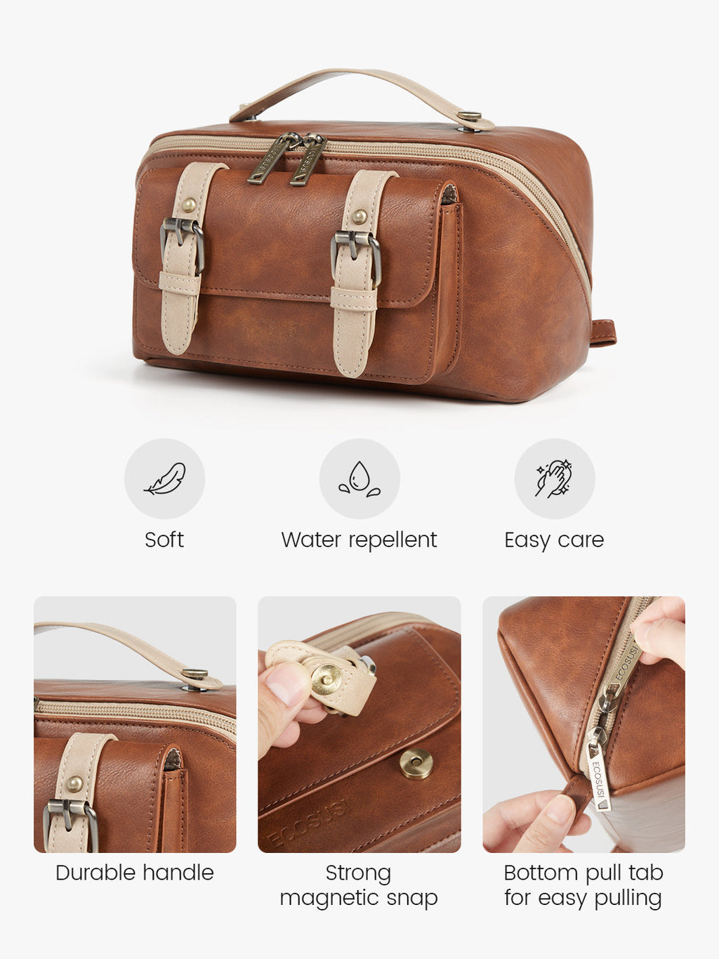 Elena Open Flat Cosmetic Makeup Bag