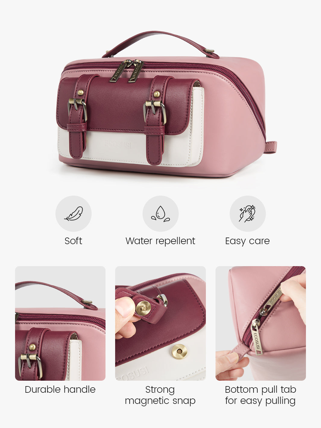 Elena Open Flat Cosmetic Makeup Bag