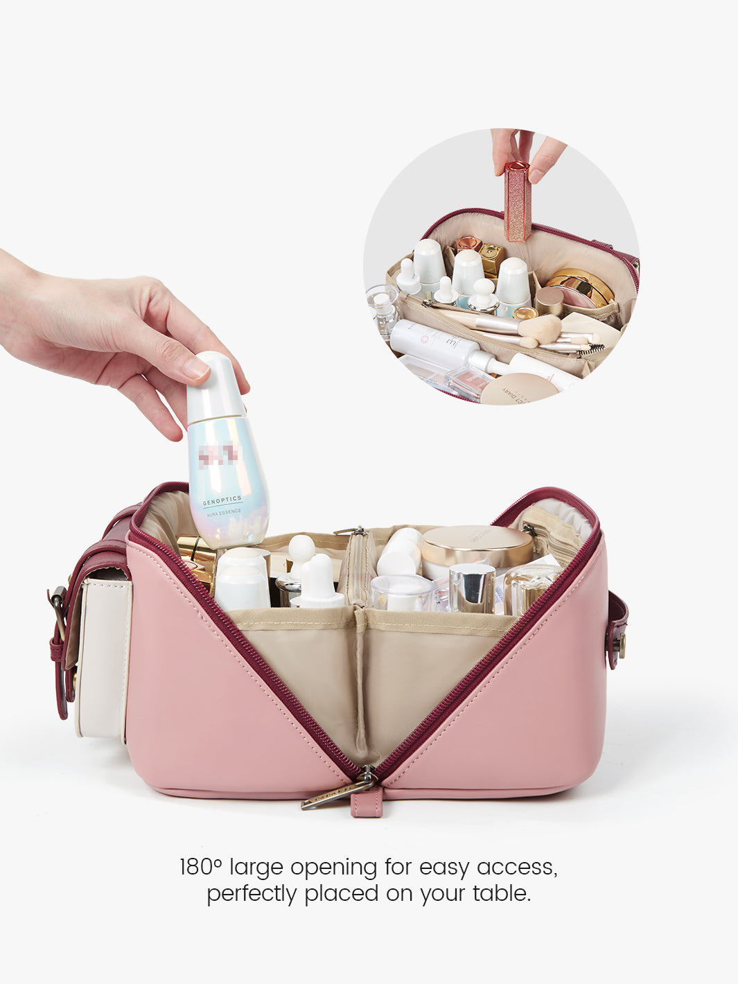 Elena Open Flat Cosmetic Makeup Bag